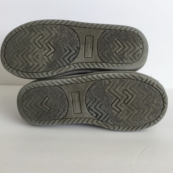 Airwalk Girls Boots Gray Faux Fur Lined Size 1 - Picture 7 of 8
